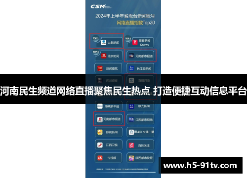 河南民生频道网络直播聚焦民生热点 打造便捷互动信息平台